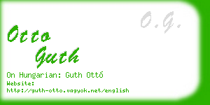 otto guth business card